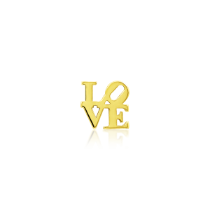 LOVE de oro. Disponible en oro blanco, oro amarillo y oro rosa.