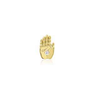 Accesorio Piercing de Oro: La Mano